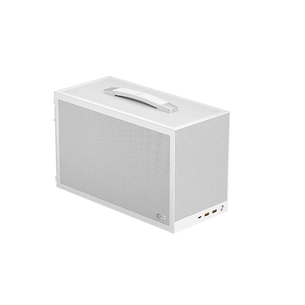 Корпус PCCooler K101 MESH WH 3F ITX 2xUSB3.0, 1xUSB-C, 1x3.5", 4x2.5" Предустановлено 3 вентилятора, Цвет: White