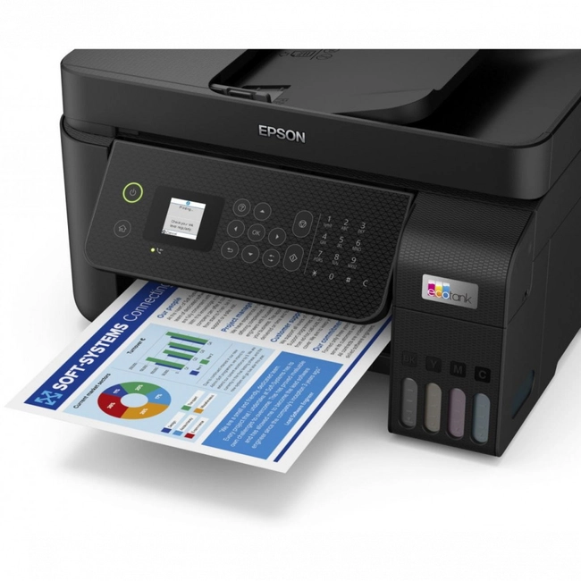 МФУ Epson L5290, A4, print 5760x1440dpi, 33/14ppm, scan 1200x2400dpi, LCD, LAN, Wi-Fi, Fax