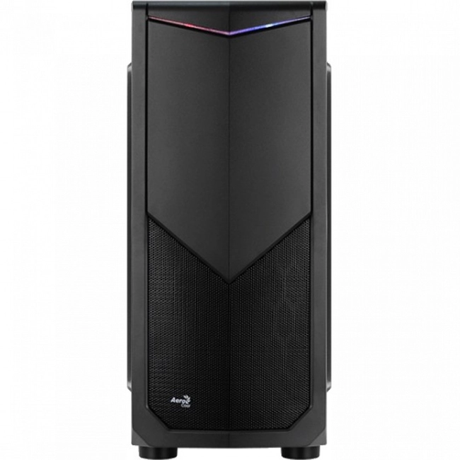 Корпус AeroCool Tomahawk-S, Midi Tower, ATX, Black, 1x3.5"/4х2.5", 2xUSB