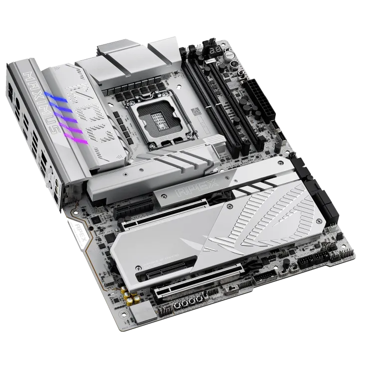 Материнская плата ASUS ROG MAXIMUS Z890 APEX, LGA1851 Z890, 2xDDR5, 4xSATA3, 6xM.2, 2xThunderbolt4, 2xPCIe5.0x16, 2xPCIe4.0x16 ATX