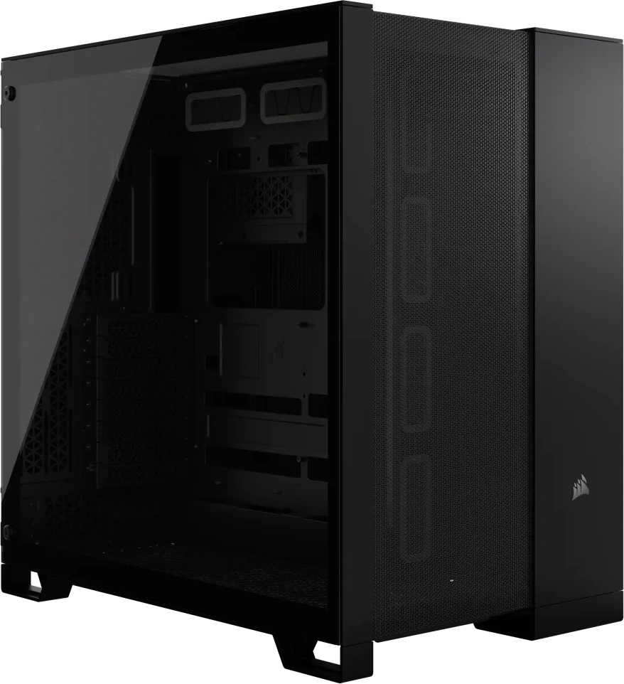 Корпус Corsair 6500D Airflow, Midi Tower, m-ATX, Black, 2x3.5"/2x2.5", 4xUSB3.2, USB-C