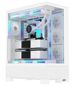 Корпус FSP U691-WP, Ultra Tower, ATX, White, 4х2.5"/3x3.5", 2xUSB3.0, USB-C, RGB