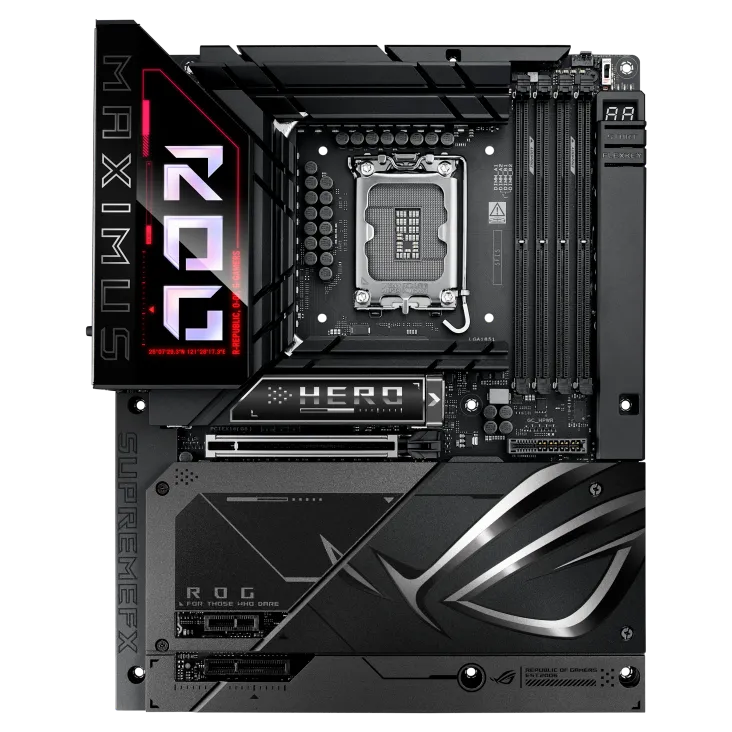 Матплата Asus ROG Maximus Z890 Hero, iZ890, S1851, ATX, 4DDR-5, 2xPCI-Ex16, 4SATA, 6xM.2, HDMI,18USB