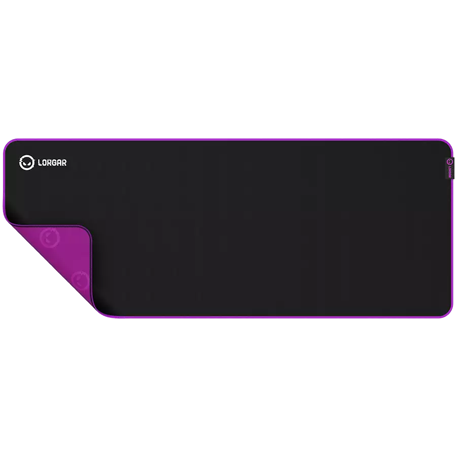 Lorgar Main 319, Gaming mouse pad, High-speed surface, Purple anti-slip rubber base, size: 900mm x 360mm x 3mm, weight 0.6kg