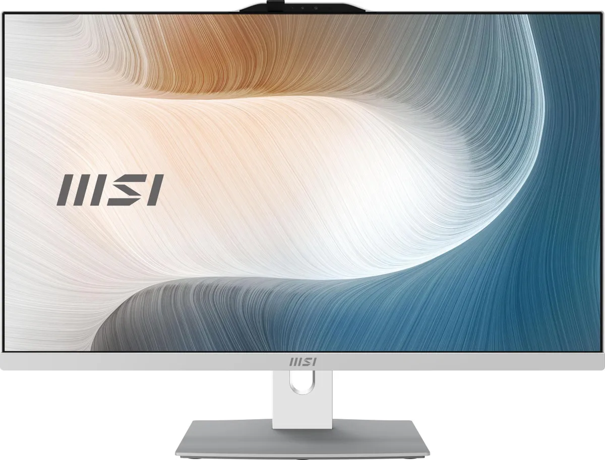 Моноблок MSI Modern AM272P 1M 27'' FHD, Ultra 7 150U, 32Gb, 1Tb, Non-OS, Белый Клавиатура + Мышь в комплекте (батареек нет), 1M-685XRU