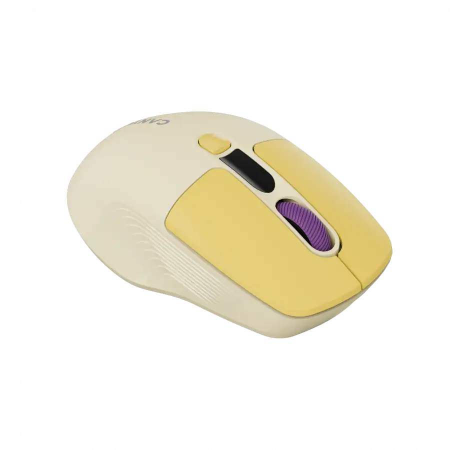 CANYON mouse MW-26 LCD Silent Dual Mode Wireless Yellow