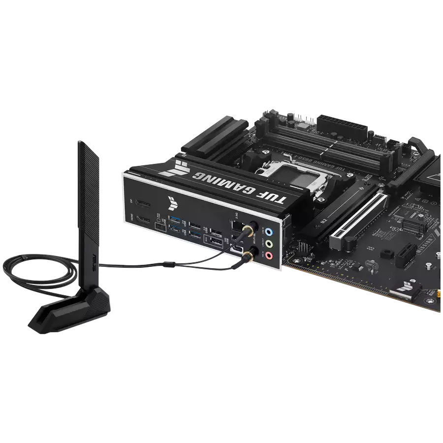 ASUS Main Board Desktop AMD Socket AM5 AMD B850 Chipset 4 x DIMM slots, max. 256GB, DDR5 1 x DisplayPort1 x HDMI port 1 x Wi-Fi module 3 x M.2 slots 4 x SATA ATX Form Factor