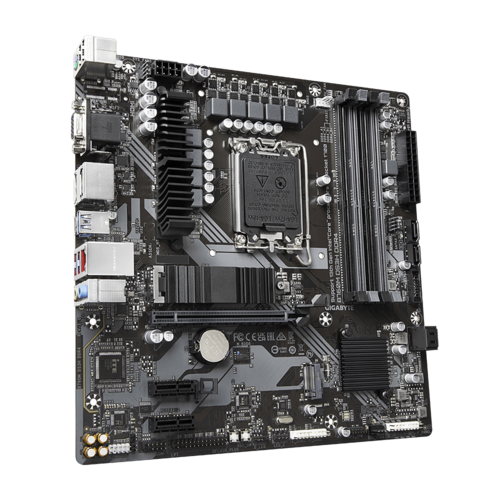 Матплата Gigabyte B760M DS3H DDR4, iB760,S1700,mATX,4DDR-4,1xPCI-Ex16,4SATA,2xM.2,VGA,HDMI,2xDP,8USB