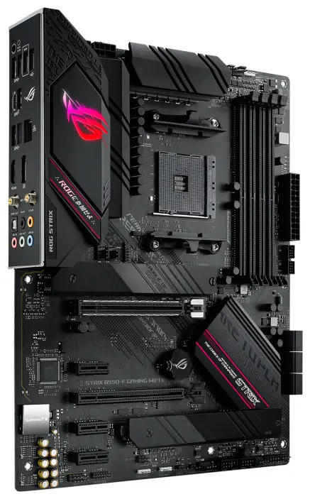 Матплата Asus ROG Strix B550-F Gaming, AM4, ATX, 4DDR-4, 2xPCI-Ex16, 6SATA, 2xM.2, HDMI, DP, 14USB