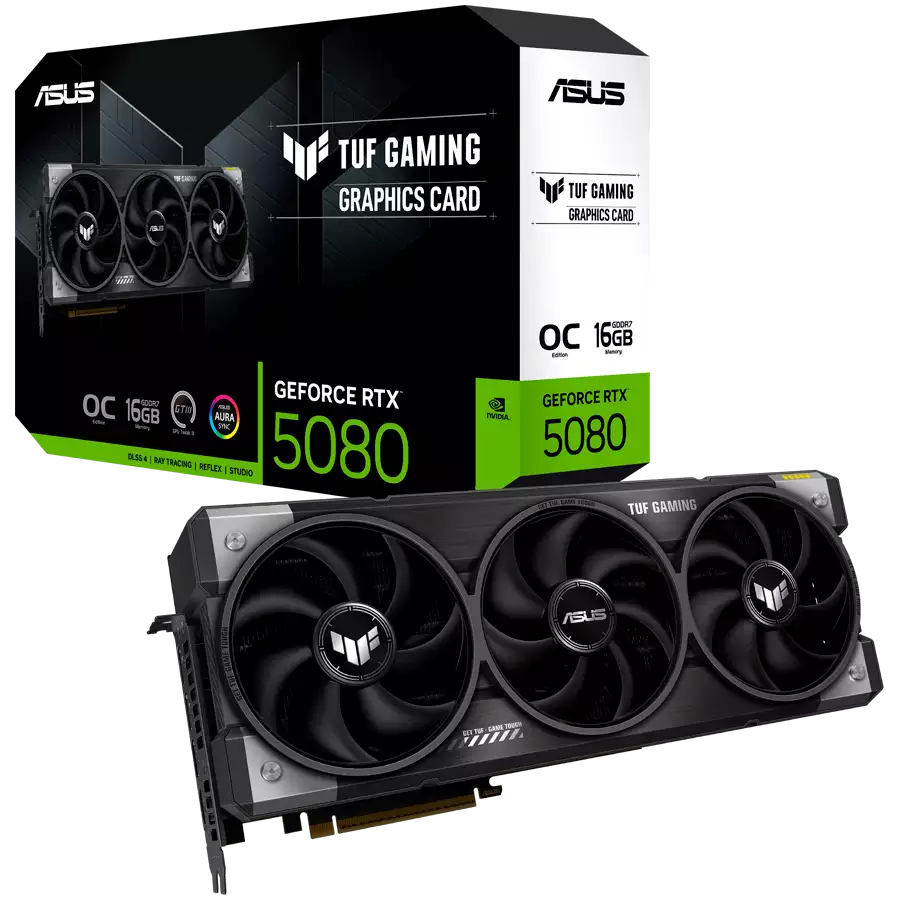 ASUS Video Card NVIDIA GeForce RTX 5080 16GB GDDR7 256-bit Digital Max Resolution 7680 x 4320 Yes x 2 (Native HDMI 2.1b)Yes x 3 (Native DisplayPort 2.1b)HDCP Support Yes (2.3) P/N 90YV0M30-M0NA00