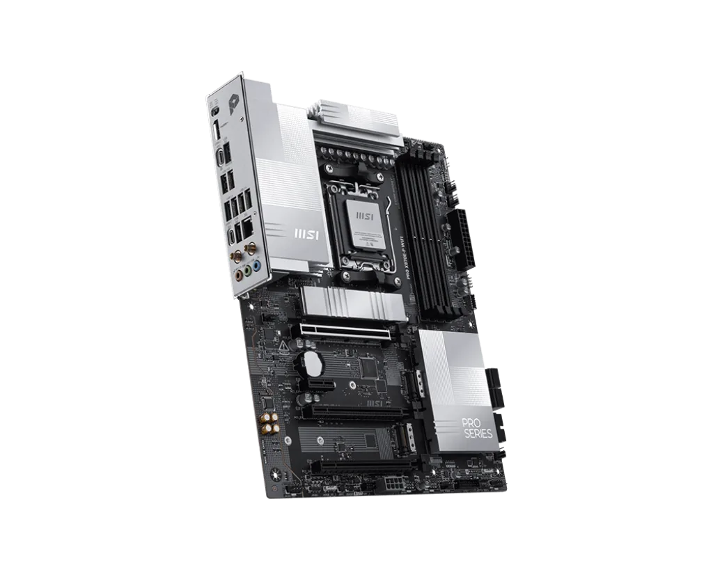 Матплата MSI PRO X870E-P WiFi, AM5, ATX, 4DDR-5, 3хPCI-Ex16, 4SATA, 3xM.2, HDMI, 2xUSB-C, 11USB