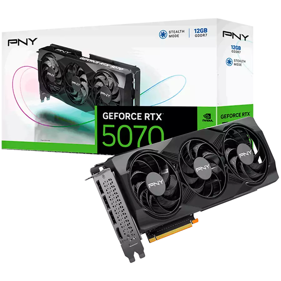 PNY GEFORCE RTX TM 5070 12GB Triple Fan DLSS 4