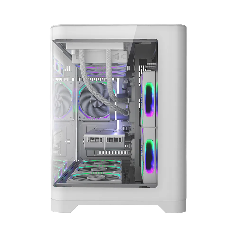Корпус 1Stplayer UVIEV UV6, Midi Tower, m-ATX, m-ITX, White, 2x3.5"/3x2.5", 2xUSB3.0