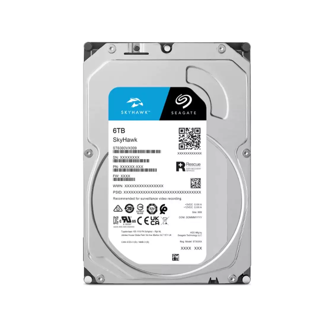 Жесткий диск для видеонаблюдения 6Tb Seagate SkyHawk Surveillance SATA3 3.5" 256Mb ST6000VX009