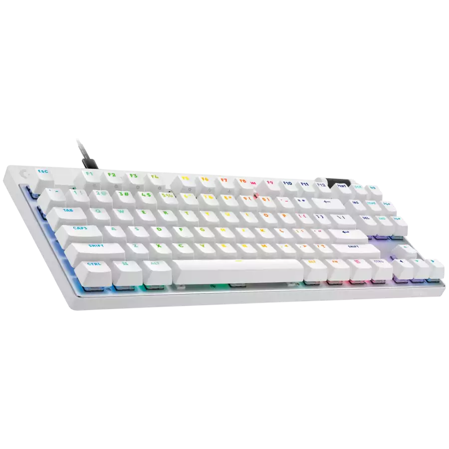 LOGITECH G PRO X TKL RAPID Gaming Keyboard - WHITE - US INT'L - USB - EMEA28i-935 - LINEAR