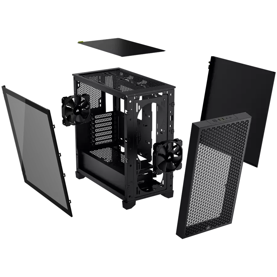 Corsair 3000D Tempered Glass Mid-Tower, Black