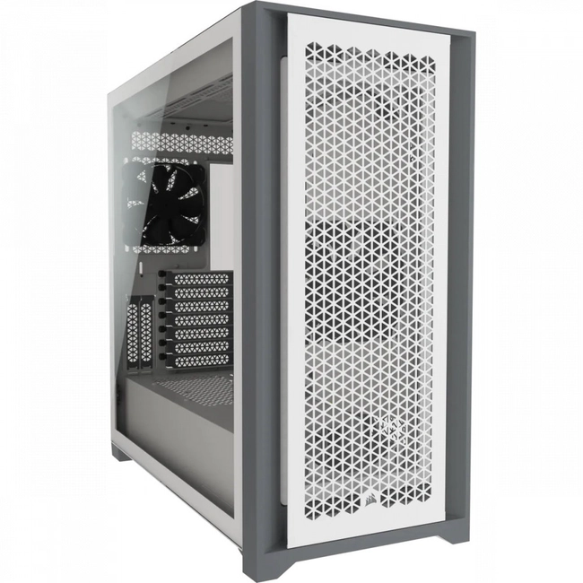 Корпус Corsair 5000D Airflow, Midi Tower, ATX, E-ATX, White, 4x2.5"/2x3.5", 2xUSB3.0, USB-C