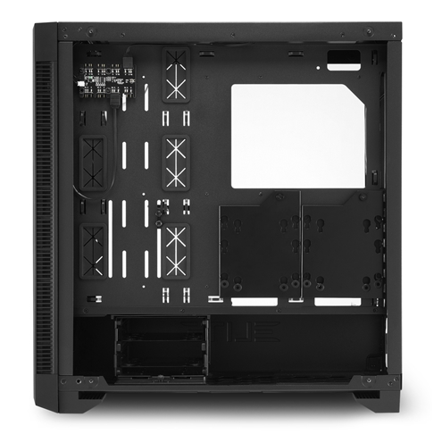 Корпус Sharkoon ELITE SHARK CA200G, Midi Tower, E-ATX, Black, 4x3.5"/7x2.5", 2xUSB2.0, 2xUSB3.0