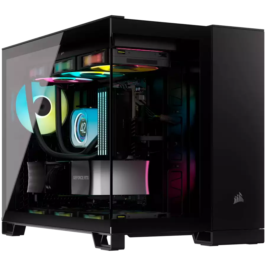 Corsair 2500X Tempered Glass mATX Mid-Tower, Black