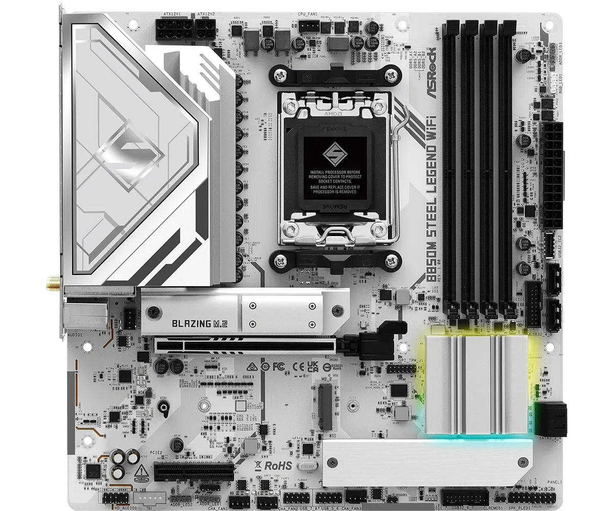 Матплата ASRock B860M LiveMixer WiFi,B860,S1851,mATX,4DDR-5,PCI-Ex16,4SATA,3xM.2,HDMI,TB,USB-C,20USB