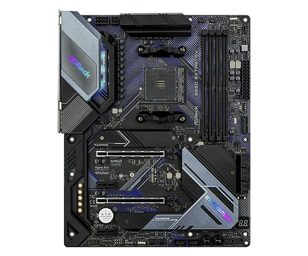 Матплата ASRock B550 Extreme4, AM4, ATX, 4DDR-4, 2xPCI-Ex16, 6SATA, 2xM.2, HDMI, 15USB