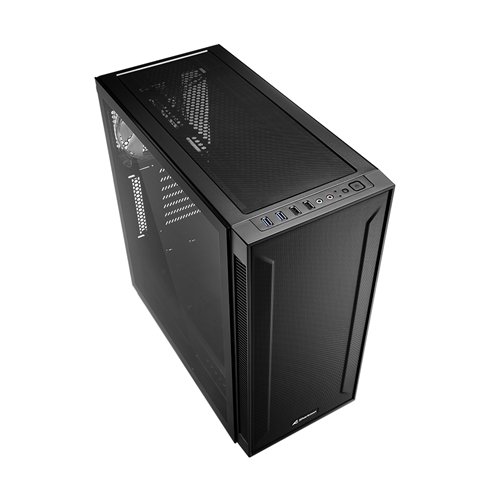 Корпус Sharkoon TG6M RGB, Midi Tower, ATX, Black, 2x3.5"/4x2.5", 2xUSB2.0, 2xUSB3.0