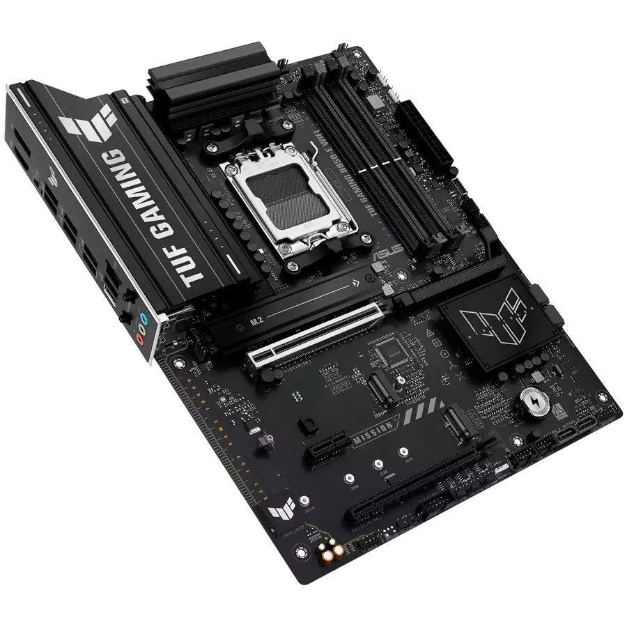 ASUS Main Board Desktop AMD Socket AM5 AMD B850 Chipset 4 x DIMM slots, max. 256GB, DDR5 1 x DisplayPort1 x HDMI port 1 x Wi-Fi module 3 x M.2 slots 4 x SATA ATX Form Factor