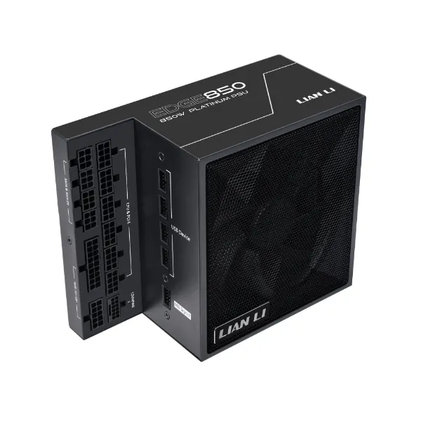 Блок питания Lian Li EG0850 BLACK 850W Full Modular, 80+ PLATINUM, КПД 92,41%, 25.96dBA, FAN 120MM FDB, 2000rpm, Black, G9P.EG0850.BE00.EU