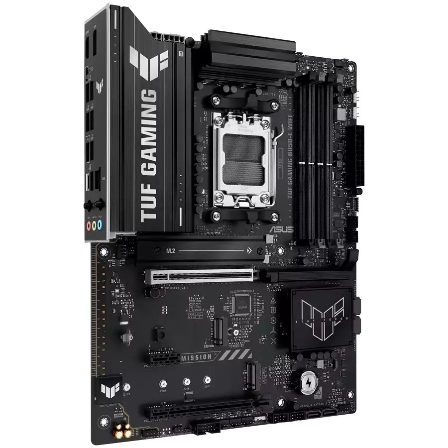 ASUS Main Board Desktop AMD Socket AM5 AMD B850 Chipset 4 x DIMM slots, max. 256GB, DDR5 1 x DisplayPort1 x HDMI port 1 x Wi-Fi module 3 x M.2 slots 4 x SATA ATX Form Factor