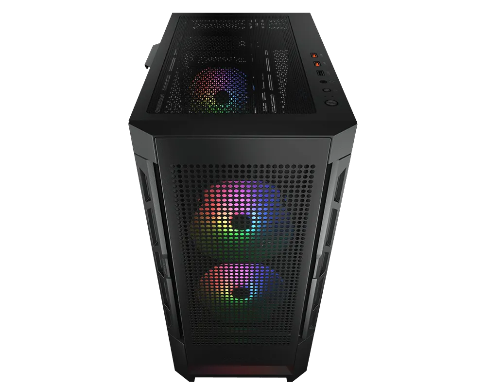 Корпус Cougar Airface RGB, Midi Tower, ATX, Black, 2x3.5"/2x2.5", USB2.0, 2xUSB3.0