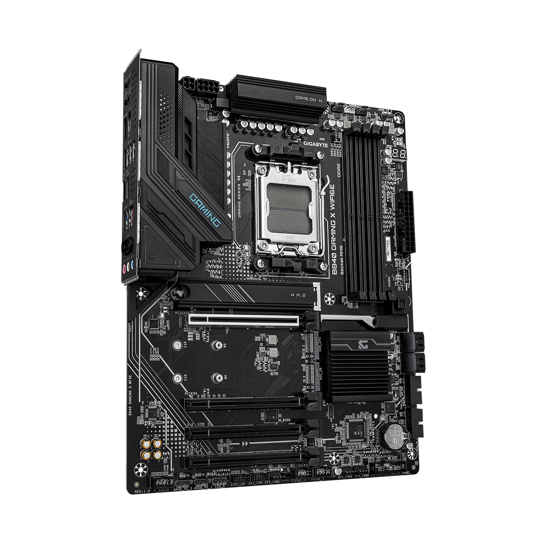 Матплата Gigabyte B840 Gaming X WiFi6E, AM5, ATX, 4DDR-5, 4xPCI-Ex16, 4SATA, 3xM.2, HDMI, DP, 17USB