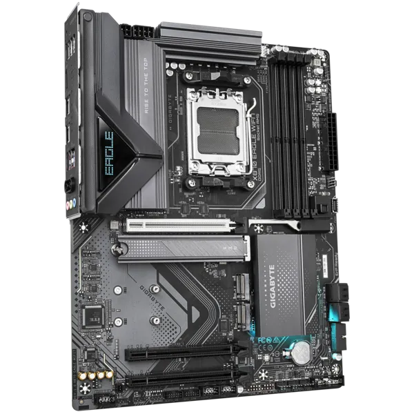 Матплата Gigabyte X870 Eagle WiFi7, AM5, ATX, 4DDR-5, 1xPCI-Ex16, 4SATA, 3xM.2, HDMI, 2xUSB-C, 14USB