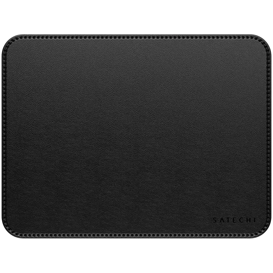 SATECHI Vegan-Leather Premium Mouse Pad (Black)