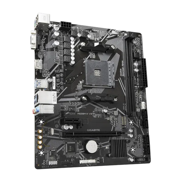 Матплата Gigabyte A520M K V2, AM4, mATX, 2DDR-4, 1xPCI-Ex16, 4SATA, 1xM.2, HDMI, 12USB