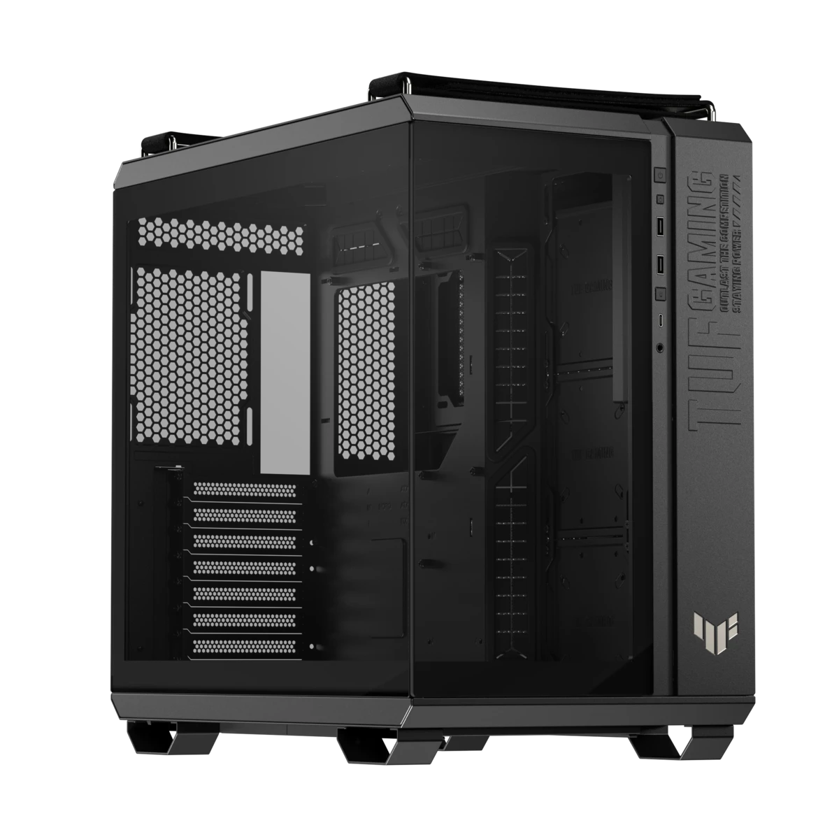 Корпус ASUS TUF Gaming GT502 HORIZON Black ATX/micro ATX/mITX GT502 PANO/ARGB FANS/BLK/TG//
