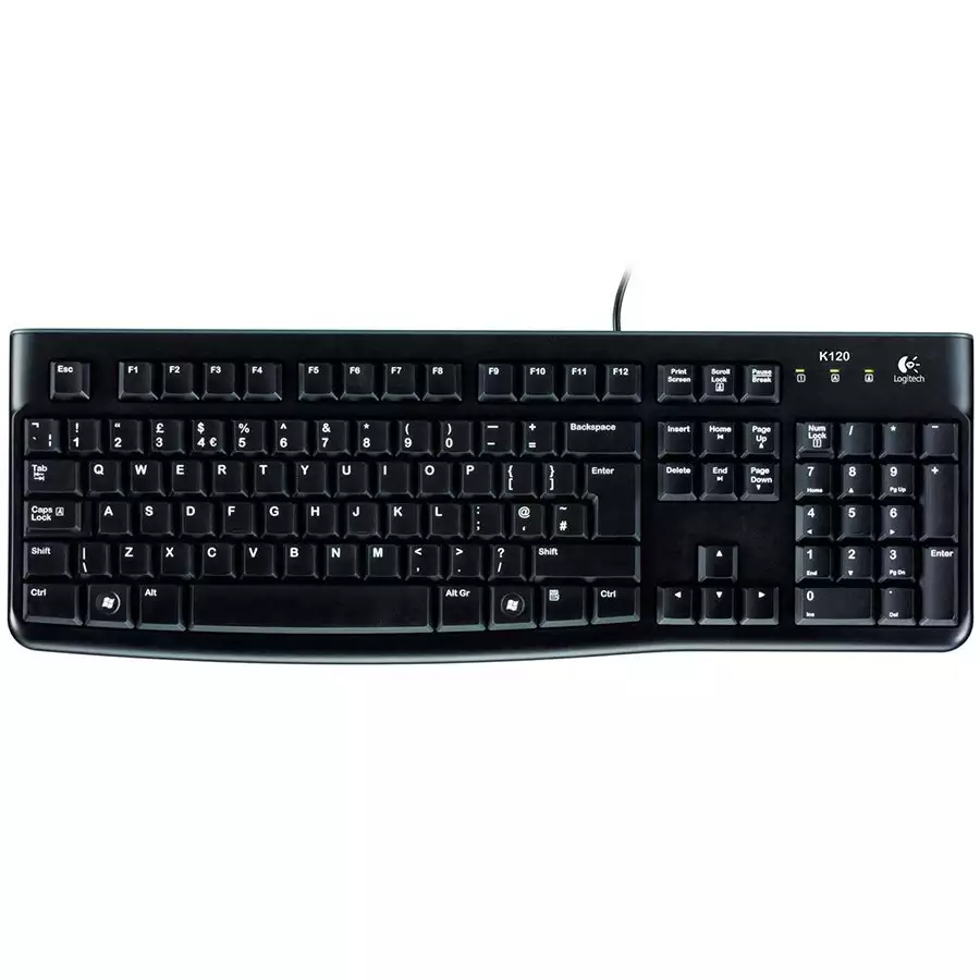 Клавиатура Logitech K120, Black, Wired, USB (for Business)