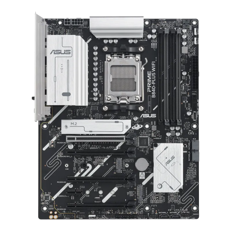 Материнская плата ASUS PRIME B840-PLUS WIFI AM5 4xDDR5 4xSATA 3xM.2 HDMI 2xDP mATX