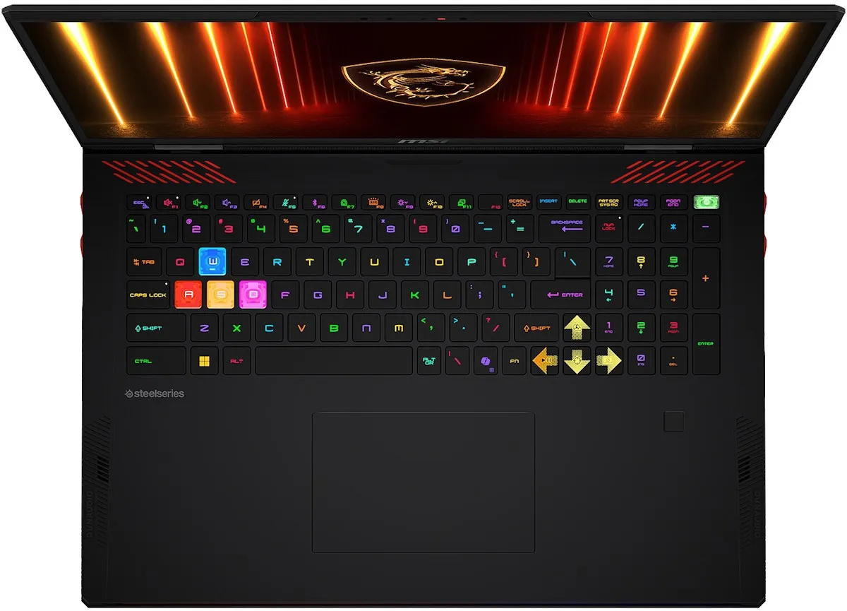 Ноутбук MSI Raider A18 HX A9WIG, Ryzen 9 9955HX3D/18"UHD+/32GB/1TB/GF RTX5080 16GB/LAN/DOS