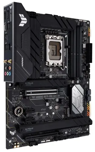 Матплата Asus TUF G H670-Pro WiFi D4, iH670, S1700, ATX, 4DDR-4, 2xPCI-Ex16, 4SATA, 4xM.2,HDMI,14USB
