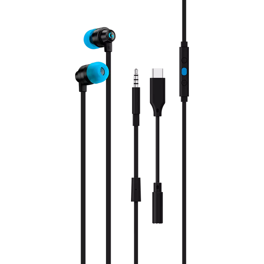 Гарнитура игровая Logitech G333 Black (черный), 3.5mm (арт. 981-000924, M/N: A00135 / A00138)