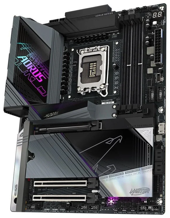 Матплата Gigabyte Z890 Aorus Master, iZ890, S1851, ATX, 4DDR-5, 3xPCI-Ex16, 4SATA,5xM.2,2xTB4,19USB