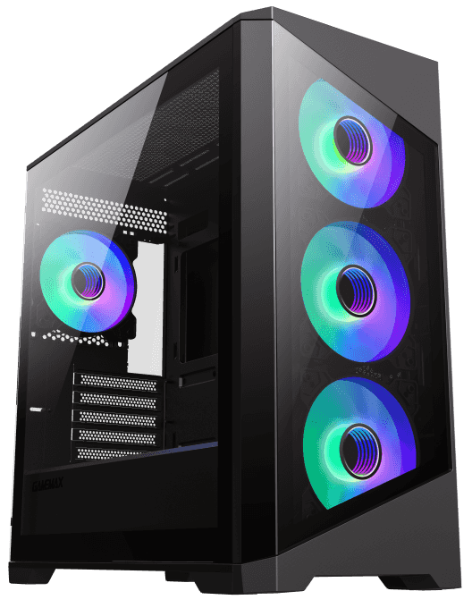 Корпус GameMax Destroyer TGB, Midi Tower, m-ATX, Black, 2x3.5"/3x2.5", 2xUSB2.0, USB3.0