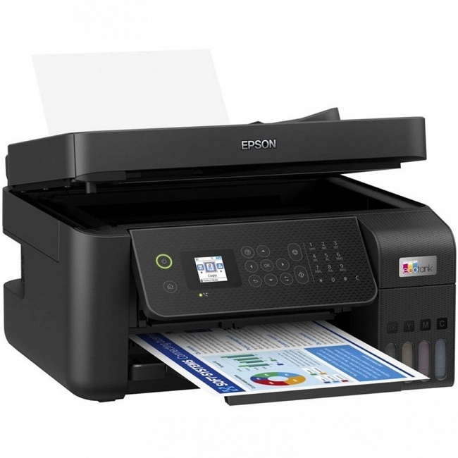 МФУ Epson L5290, A4, print 5760x1440dpi, 33/14ppm, scan 1200x2400dpi, LCD, LAN, Wi-Fi, Fax