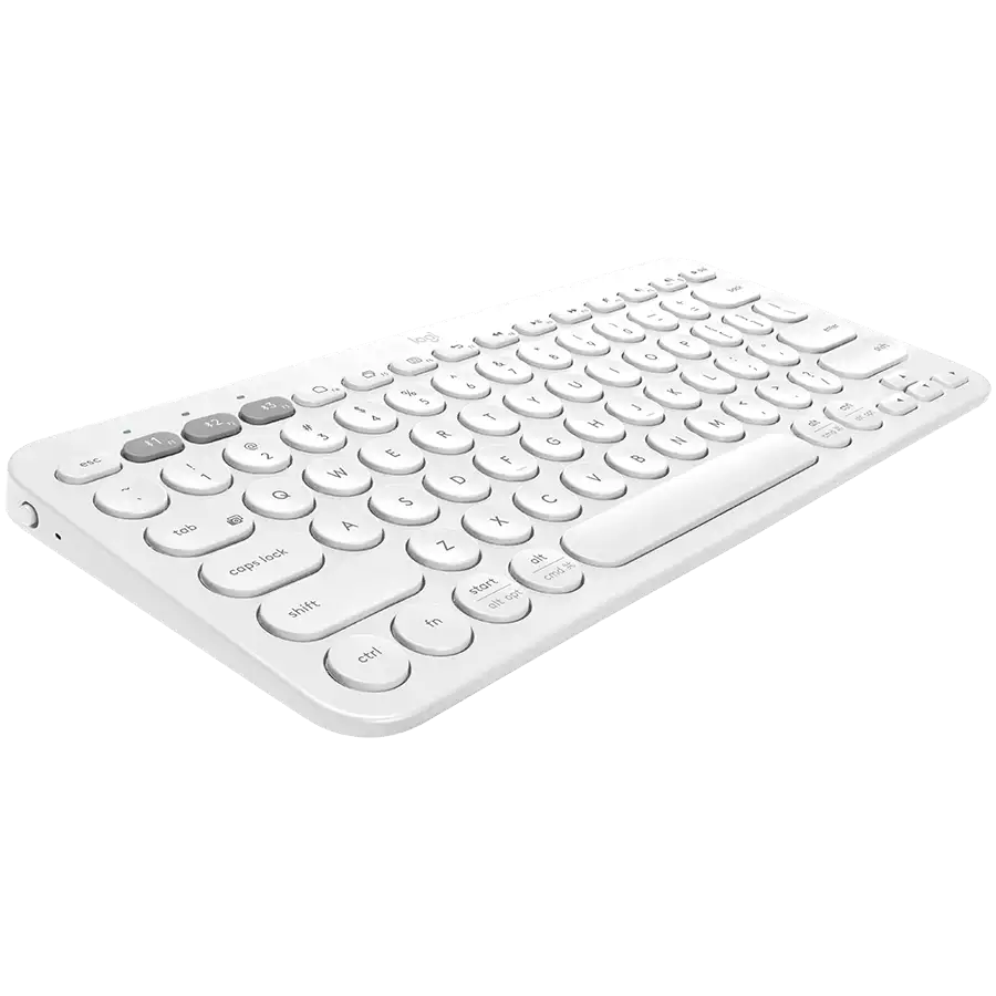 Клавиатура беспроводная Logitech K380 (OFFWHITE, Multi-Device, Bluetooth Classic (3.0), 2 батарейки типа ААА) (M/N: Y-R0056)