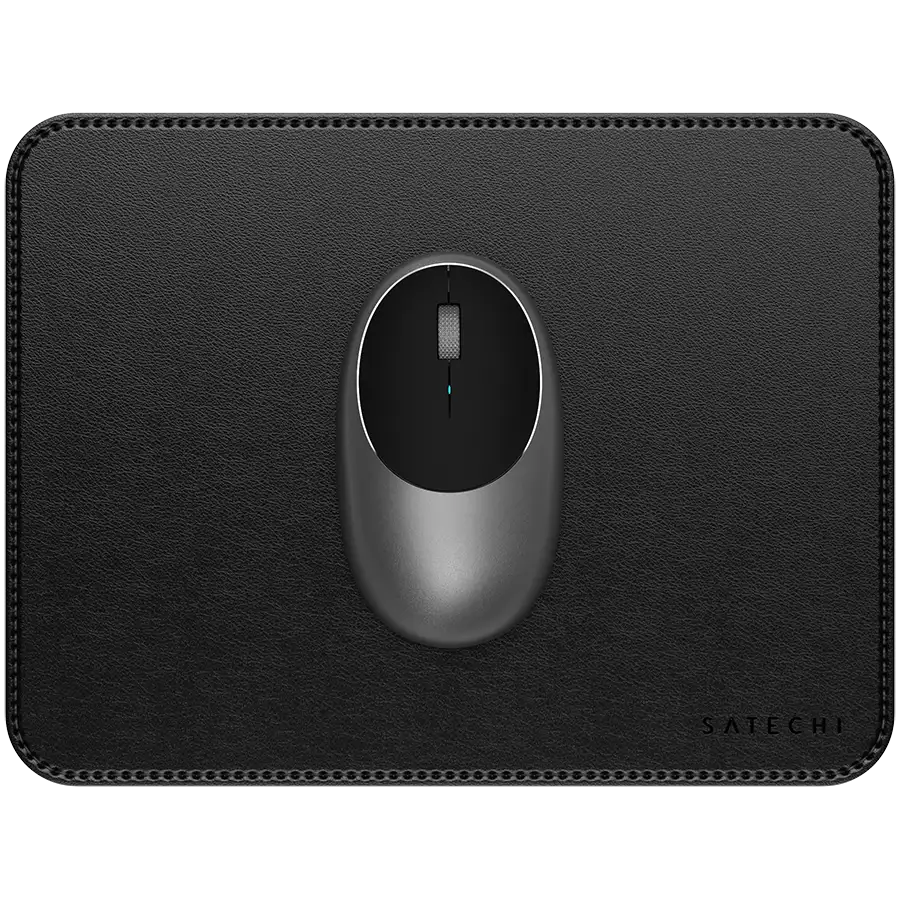 SATECHI Vegan-Leather Premium Mouse Pad (Black)