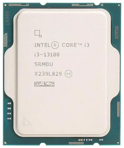 Intel Core i3-13100, S1700/4 cores/Raptor Lake/3.4GHz/12MB L3/10nm/UHD Graphics 730/110W, OEM