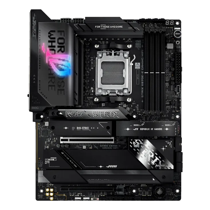 Материнская плата ASUS ROG STRIX X870E-E GAMING WIFI AM5 4xDDR5 4xSATA 5xM.2 HDMI HDMI USB-C ATX