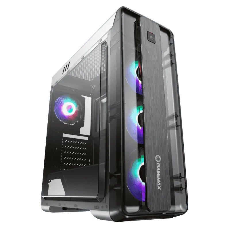Корпус GameMax MoonLight FRGB(MFG.G511), Midi Tower, ATX, White, 2x3.5"/2x2.5", 2xUSB2.0, USB3.0
