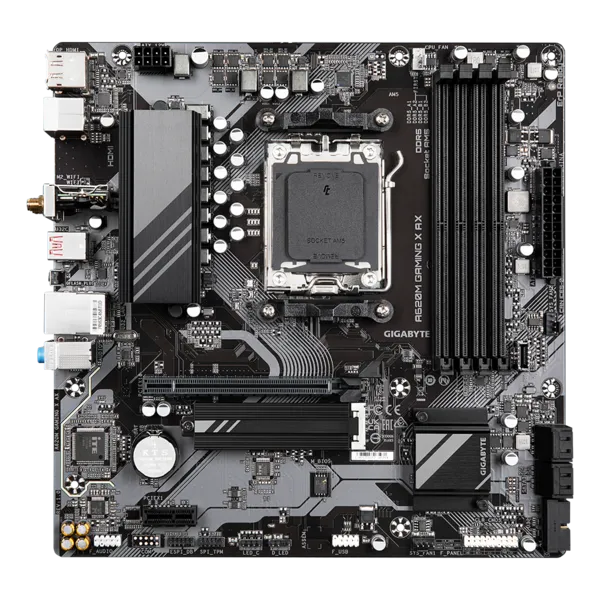 Матплата Gigabyte A620M Gaming X AX, AM5, mATX, 4DDR-5, 1xPCI-Ex16, 4SATA, 1xM.2, HDMI, DP, 11USB