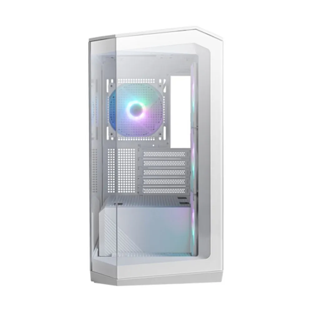 Корпус MSI MAG Pano M100R PZ, Micro Tower, m-ATX, White, 1x3.5"/2х2.5", USB3.2, USB-C